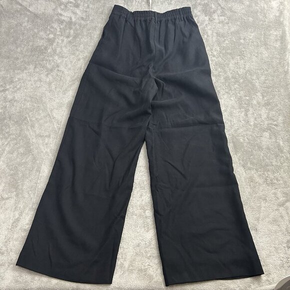 Christian Lacroix Pants Women Small Black Trouser Wide Leg High-Rise Rayon Blend - Picture 13 of 14